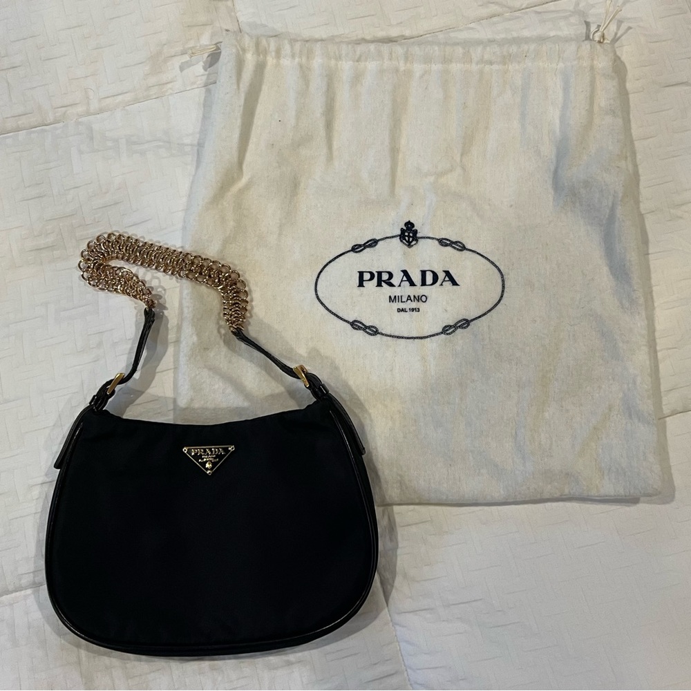 Prada Tessuto Light Nero mini bag